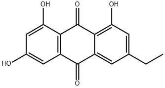 9,10-Anthracenedione, 3-ethyl-1,6,8-trihydroxy- Structure