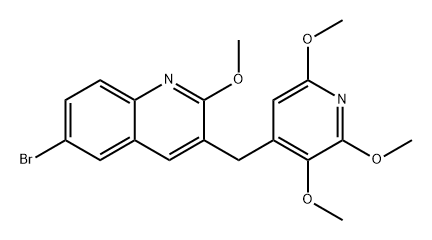 Quinoline, 6-bromo-2-methoxy-3-[(2,3,6-trimethoxy-4-pyridinyl)methyl]-|6-溴-2-甲氧基-3-((2,3,6-三甲氧基吡啶-4-基)甲基)喹啉
