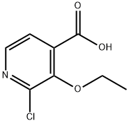 2-Chloro-3-ethoxy-4-pyridinecarboxylic acid Struktur