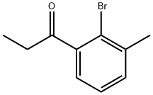 1-Propanone, 1-(2-bromo-3-methylphenyl)- Struktur