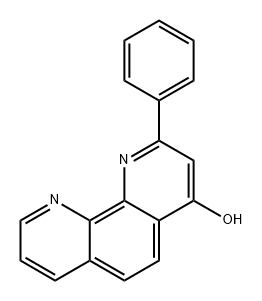 1,10-Phenanthrolin-4-ol, 2-phenyl- Structure