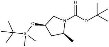 1-Pyrrolidinecarboxylic acid, 4-[[(1,1-dimethylethyl)dimethylsilyl]oxy]-2-methyl-, 1,1-dimethylethyl ester, (2S,4R)-