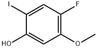 4-Fluoro-2-iodo-5-methoxy-phenol 结构式