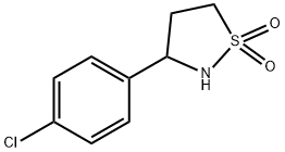ISOTHIAZOLIDINE, 3-(4-CHLOROPHENYL)-, 1,1-DIOXIDE 结构式