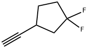 3-ethynyl-1,1-difluorocyclopentane Structure