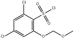 2,4-二氯-6-(甲氧基甲氧基)苯磺酰氯 结构式