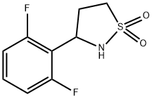 Isothiazolidine, 3-(2,6-difluorophenyl)-, 1,1-dioxide Structure