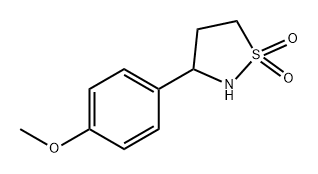 ISOTHIAZOLIDINE, 3-(4-METHOXYPHENYL)-, 1,1-DIOXIDE, 2137774-59-3, 结构式