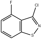 1,2-Benzisothiazole, 3-chloro-4-fluoro- Structure