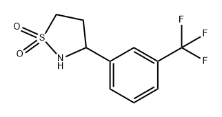 ISOTHIAZOLIDINE, 3-[3-(TRIFLUOROMETHYL)PHENYL]-, 1,1-DIOXIDE,2137874-08-7,结构式