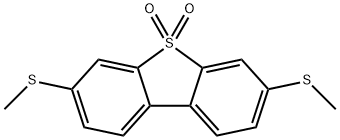 Dibenzothiophene, 3,7-bis(methylthio)-, 5,5-dioxide Structure