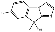 9H-Imidazo[1,2-a]indol-9-ol, 7-fluoro-9-methyl- 结构式