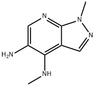 N1,4-dimethyl-1H-pyrazolo[3,4-b]pyridine-4,5-dia
mine 结构式