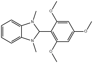 1H-Benzimidazole, 2,3-dihydro-1,3-dimethyl-2-(2,4,6-trimethoxyphenyl)- Structure