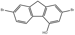 2,7-Dibromo-9H-fluoren-4-ol 结构式