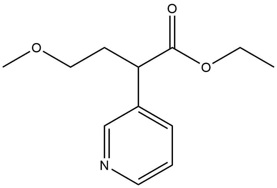 Ethyl 4-methoxy-2-(pyridin-3-yl)butanoate 结构式