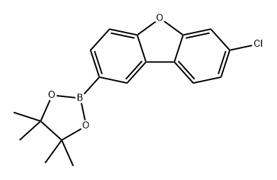 7-氯二苯并呋喃-2-硼酸频哪醇酯,2140871-47-0,结构式