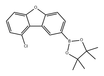 Dibenzofuran, 1-chloro-8-(4,4,5,5-tetramethyl-1,3,2-dioxaborolan-2-yl)- Structure