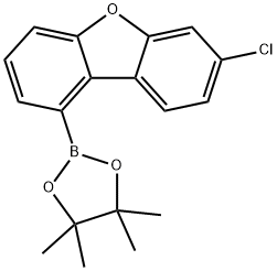 Dibenzofuran, 7-chloro-1-(4,4,5,5-tetramethyl-1,3,2-dioxaborolan-2-yl)- Structure