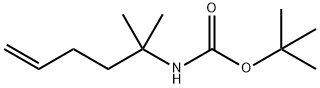 Carbamic acid, N-(1,1-dimethyl-4-penten-1-yl)-, 1,1-dimethylethyl ester 结构式