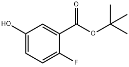 Benzoic acid, 2-fluoro-5-hydroxy-, 1,1-dimethylethyl ester Structure