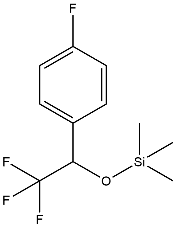 1-Fluoro-4-[2,2,2-trifluoro-1-[(trimethylsilyl)oxy]ethyl]benzene 结构式