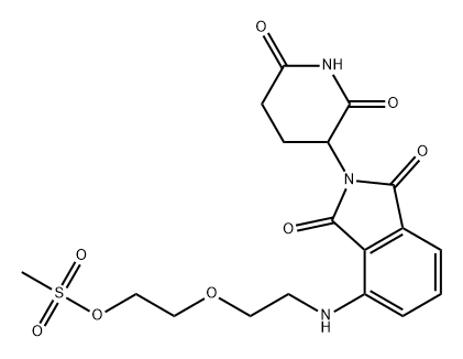 泊马度胺-氨基-二聚乙二醇-MS, 2143097-14-5, 结构式