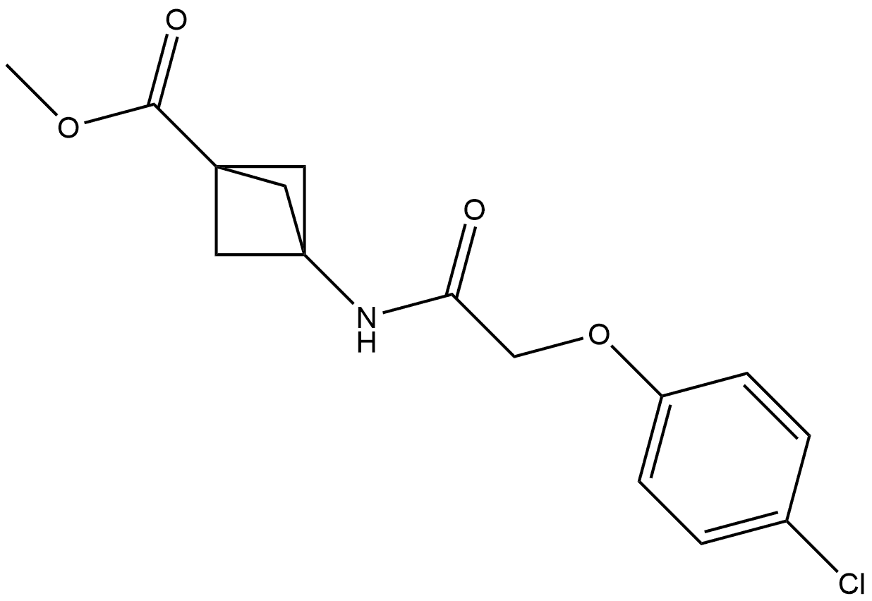 methyl 3-(2-(4-chlorophenoxy)acetamido)bicyclo[1.1.1]pentane-1-carboxylate|3-(2-(4-氯苯氧基)乙酰氨基)二环[1.1.1]戊烷-1-甲酸甲酯