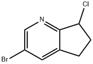 3-溴-7-氯-6,7-二氢-5H-环戊并[B]吡啶,2144769-27-5,结构式
