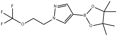 1-[2-(三氟甲氧基)乙基]吡唑-4-硼酸频哪醇酯, 2147717-42-6, 结构式