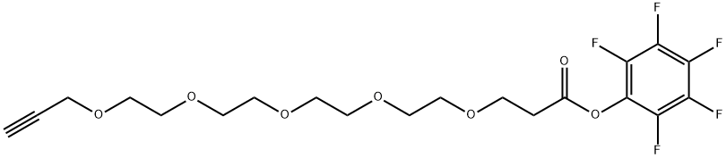 4,7,10,13,16-Pentaoxanonadec-18-ynoic acid, 2,3,4,5,6-pentafluorophenyl ester|4,7,10,13,16-五氧杂十九烷-18-炔-1-酸全氟苯基酯