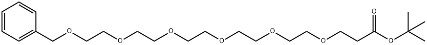 4,7,10,13,16,19-Hexaoxaeicosanoic acid, 20-phenyl-, 1,1-dimethylethyl ester Struktur