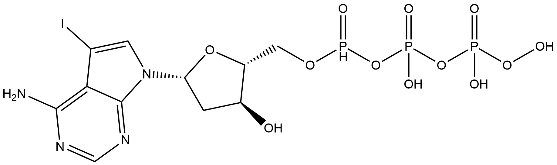 7-Deaza-7-iodo-dATP Structure