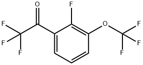 2,2,2-TRIFLUORO-1-(2-FLUORO-3-(TRIFLUOROMETHOXY)PHENYL)ET, 2149590-80-5, 结构式