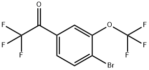 1-(4-BROMO-3-(TRIFLUOROMETHOXY)PHENYL)-2,2,2-TRIFLUOROETH, 2149602-07-1, 结构式