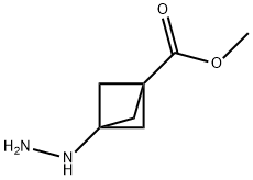 Bicyclo[1.1.1]pentane-1-carboxylic acid, 3-hydrazinyl-, methyl ester Structure