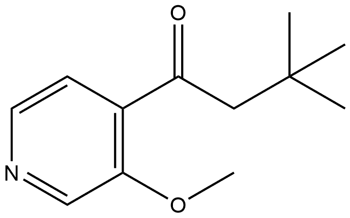 1-(3-Methoxy-4-pyridinyl)-3,3-dimethyl-1-butanone Structure