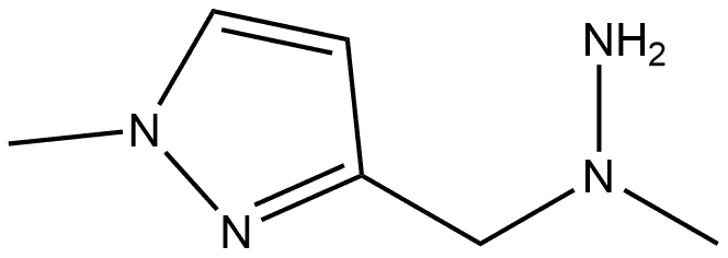 1-Methyl-3-[(1-methylhydrazino)methyl]pyrazole Structure