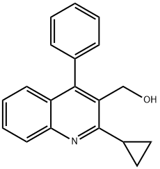 2-环丙基-4-苯基喹啉-3-甲醇,2153433-73-7,结构式
