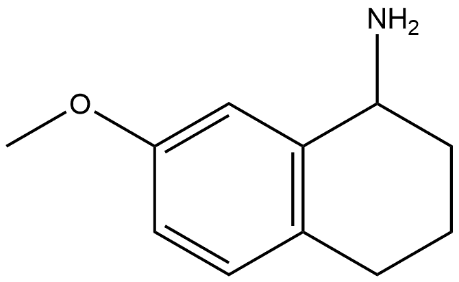 1-Naphthalenamine, 1,2,3,4-tetrahydro-7-methoxy-, (+)- Structure