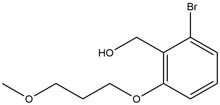 2-Bromo-6-(3-methoxypropoxy)benzenemethanol 结构式