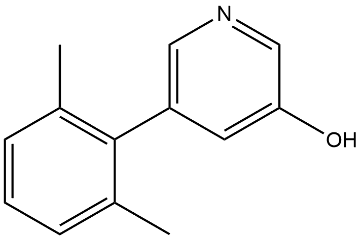 5-(2,6-Dimethylphenyl)-3-pyridinol 结构式