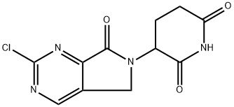 3-(2-chloro-7-oxo-5,7-dihydro-6H-pyrrolo[3,4-d]pyrimidin-6-yl)piperidine-2,6-dione Structure