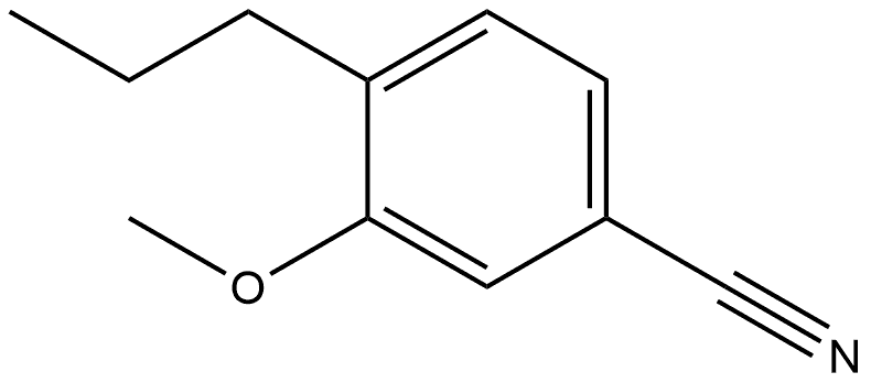 3-Methoxy-4-propylbenzonitrile 结构式