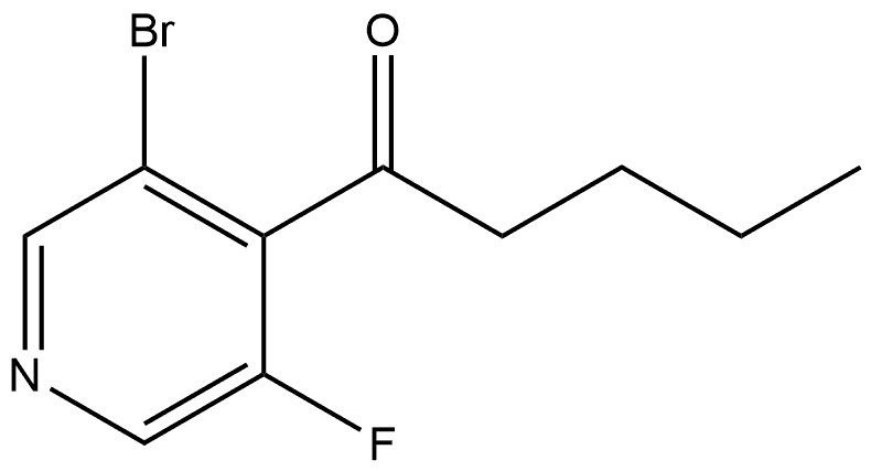 1-(3-Bromo-5-fluoro-4-pyridinyl)-1-pentanone Structure