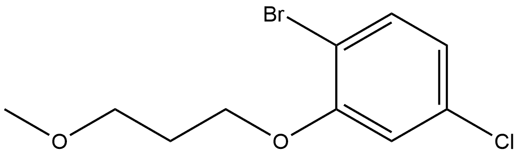 1-Bromo-4-chloro-2-(3-methoxypropoxy)benzene Struktur