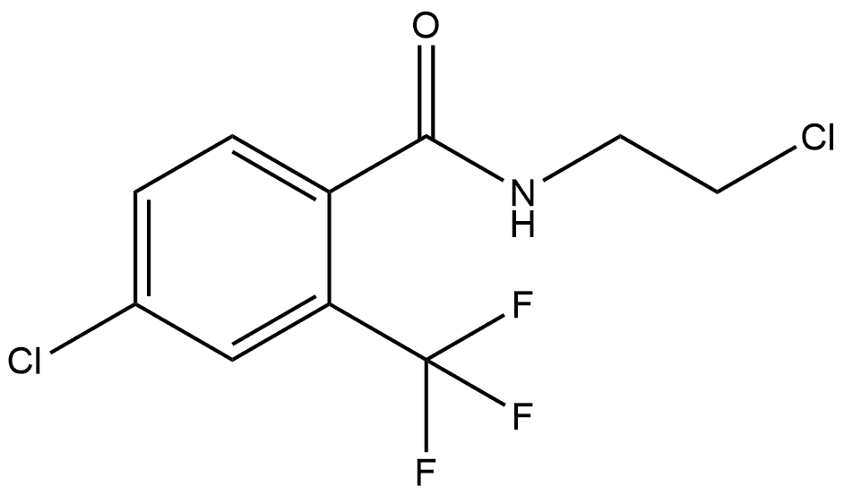 4-Chloro-N-(2-chloroethyl)-2-(trifluoromethyl)benzamide Structure