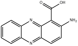 1-Phenazinecarboxylic acid, 2-amino- Structure