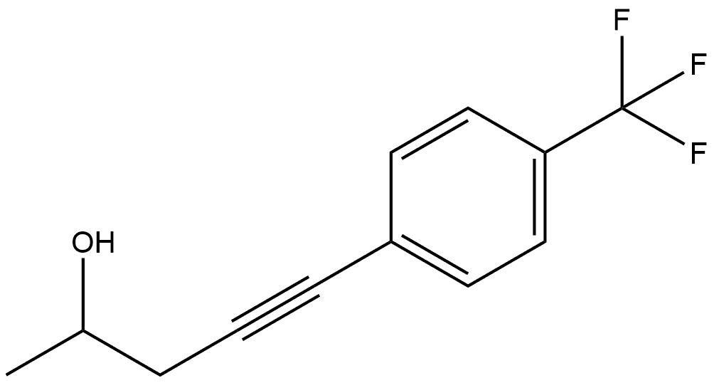 5-[4-(Trifluoromethyl)phenyl]-4-pentyn-2-ol Structure