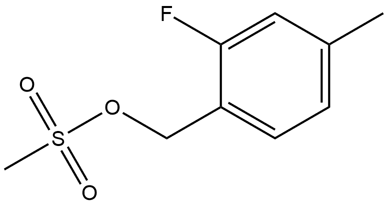 Benzenemethanol, 2-fluoro-4-methyl-, 1-methanesulfonate Struktur